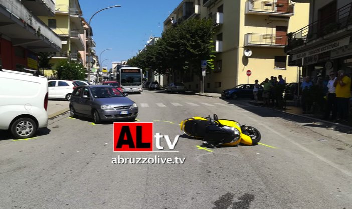 Lanciano. Auto contro moto in via per Fossacesia: moglie e marito in ospedale