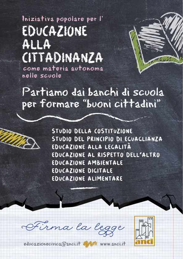 San Salvo, il Comune aderisce alla proposta di legge per 'l'educazione alla cittadinanza'