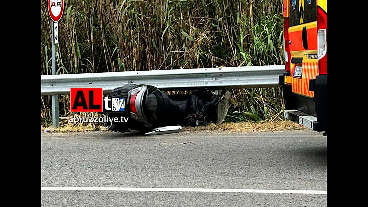 Incidente sulla Variante a Lanciano: motociclista finisce in ospedale