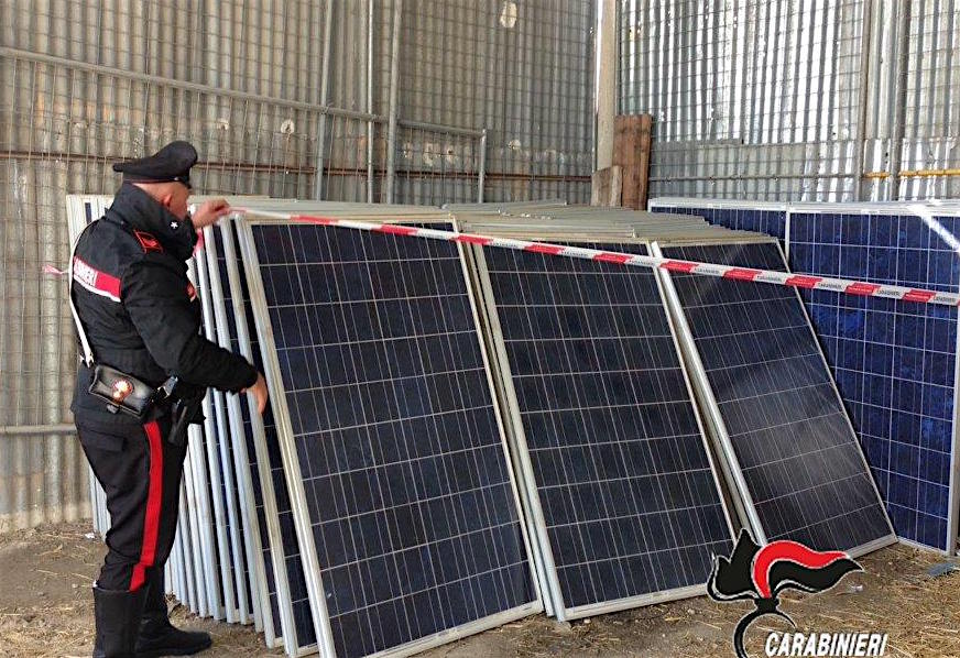 Pannelli fotovoltaici rubati in tutta la provincia di Chieti: due condanne