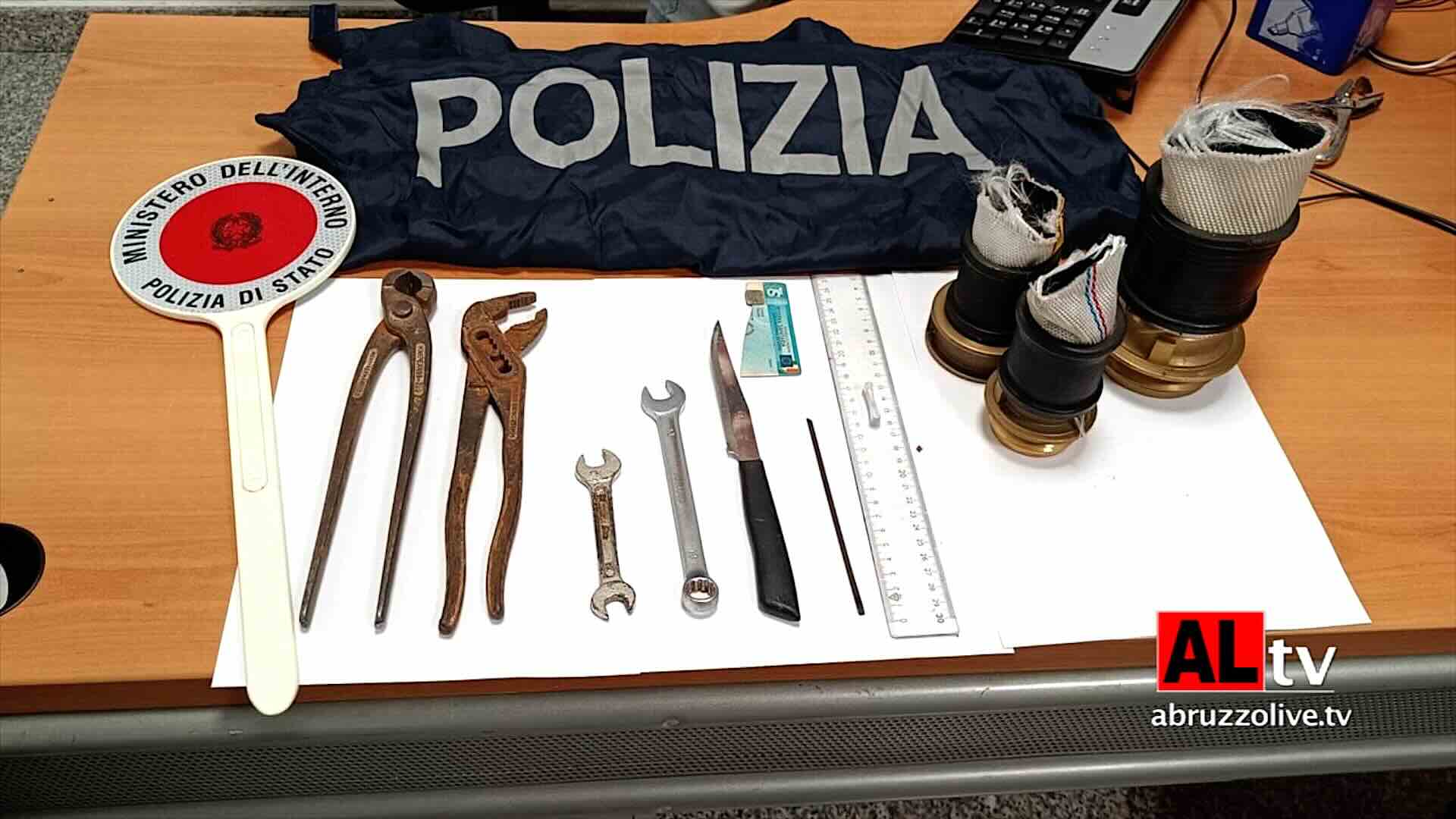 Contatori dell'acqua rubati in aeroporto a Pescara: arrestato 38enne di Lanciano 