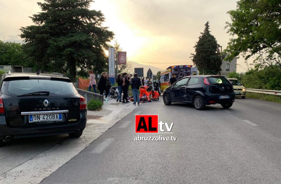 Casoli. Schianto tra auto e moto: moglie e marito in ospedale