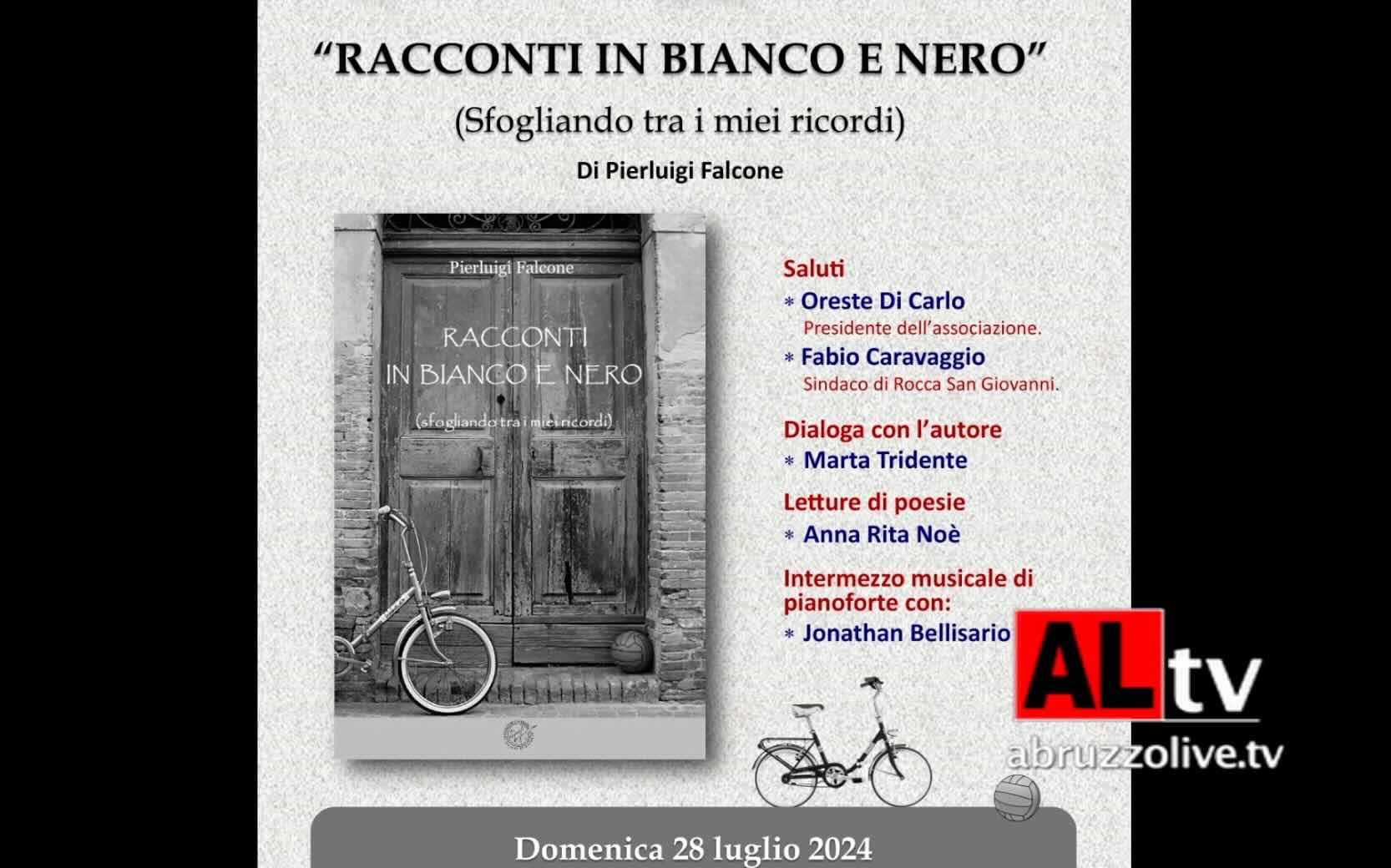 A Rocca san Giovanni si presenta il libro 'Racconti in bianco e nero'