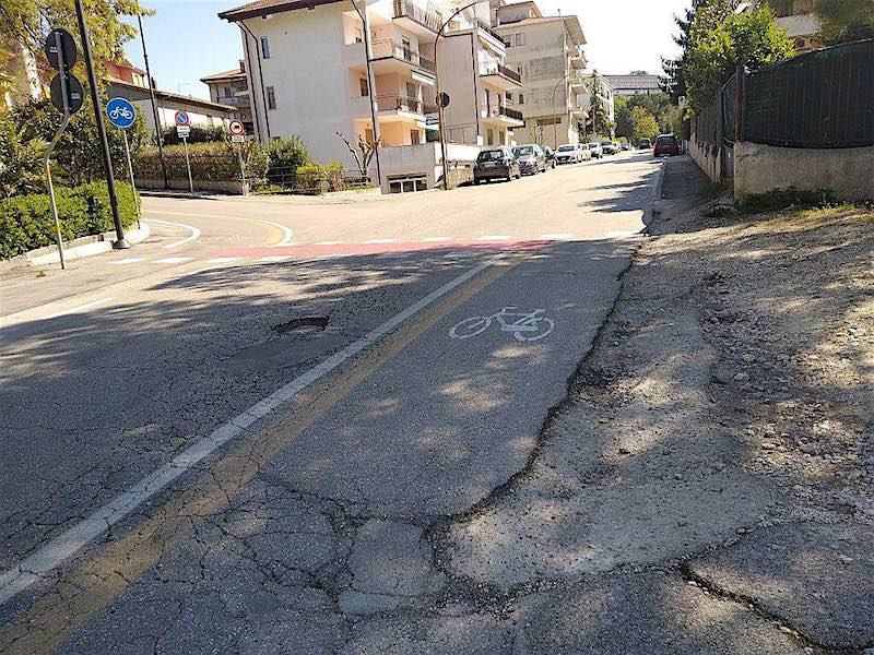 Lanciano. Pista ciclabile di via del Mare, arriva l'esposto dei 5Stelle