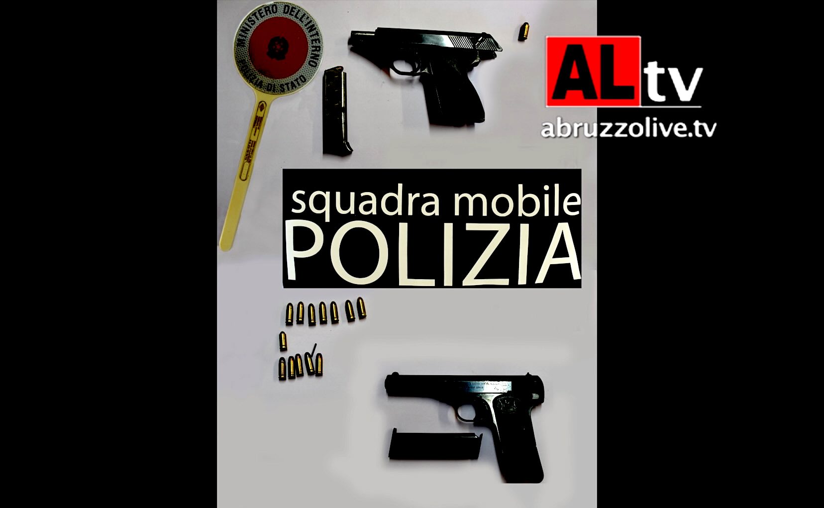 Pistole nel materasso della camera da letto: donna arrestata nel Pescarese