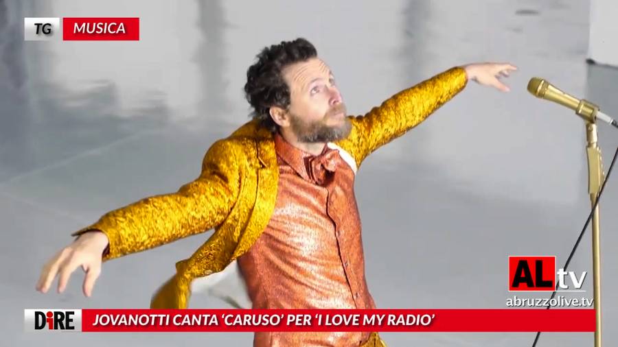 Tg musica. Jovanotti canta Caruso per I love my radio VIDEO